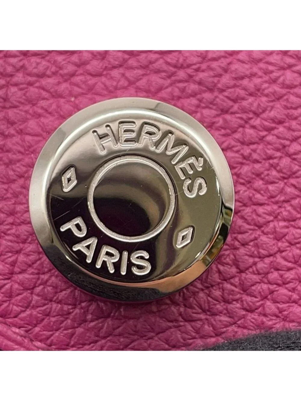 Hermes Wallet Dogon Long Rosepurple Silver Togo